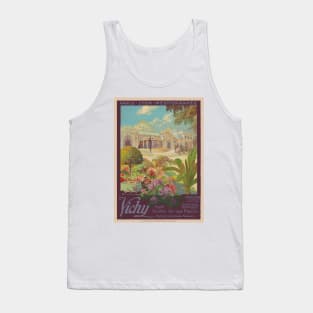 Vichy France Railroad Vintage Poster 1925 Tank Top